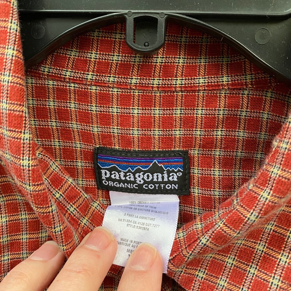 PATAGONIA ORGANIC COTTON FLANNEL BUTTON SHIRT - Picture 2 of 3